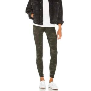 SPANX Look At Me Now Seamless High Waist Leggings Green Camo Large L